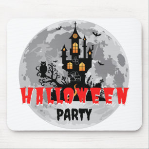 Halloween Pumpkin Face Trick or Treat Style Mouse Pad