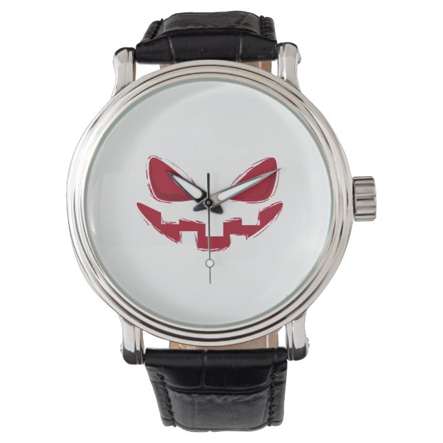 Halloween Pumpkin Face   Watch (Front)