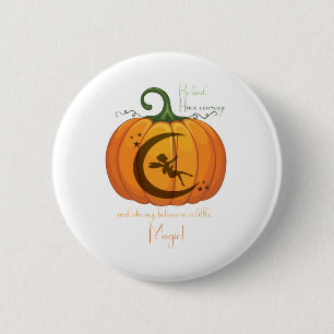 Halloween Pumpkin Fairy design 6 Cm Round Badge