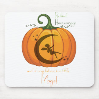 Halloween Pumpkin Fairy design Mouse Pad