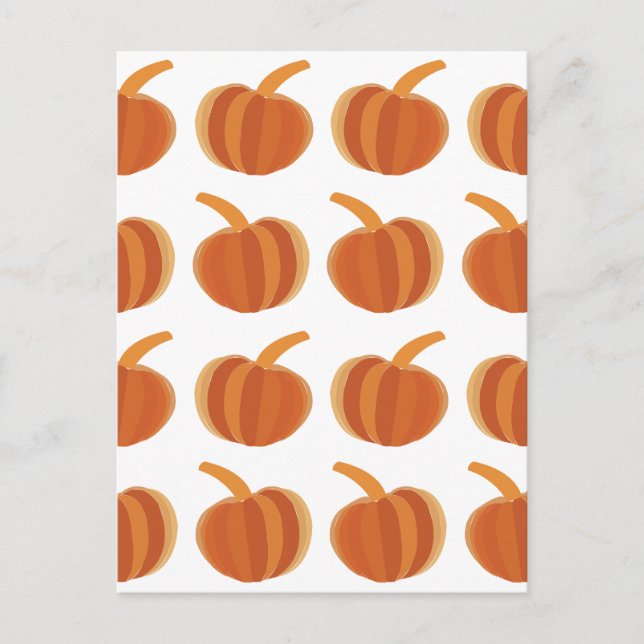Halloween Pumpkin Fall Autumn Halloween Postcard (Front)