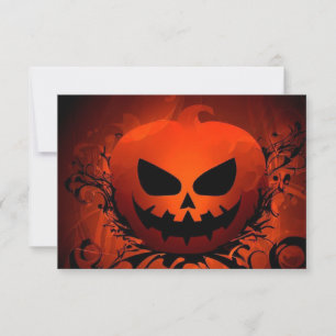 Halloween/Pumpkin/fall/autumn RSVP Card