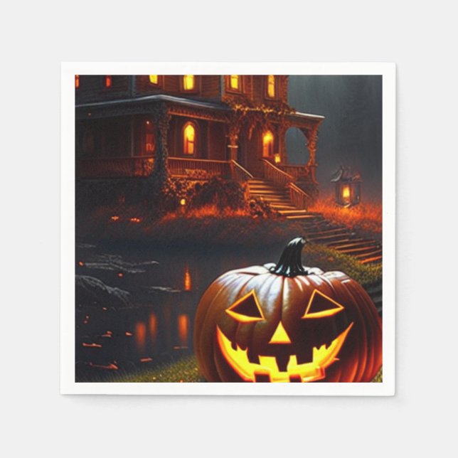 Halloween/Pumpkin/Fall  Napkin (Front)