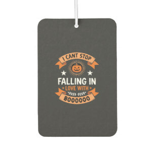 Halloween Pumpkin Falling In Love Car Air Freshener