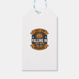 Halloween Pumpkin Falling In Love Vintage Shirt De Gift Tags