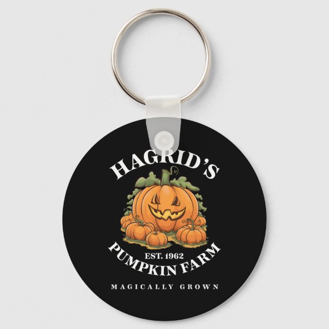 Halloween Pumpkin Farm Magically Grown  Key Ring (Front)