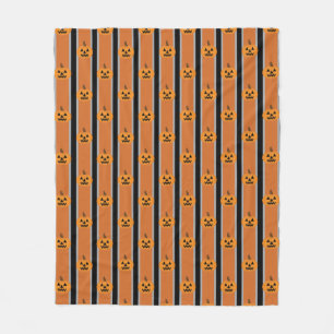 Halloween Pumpkin Fleece Blanket