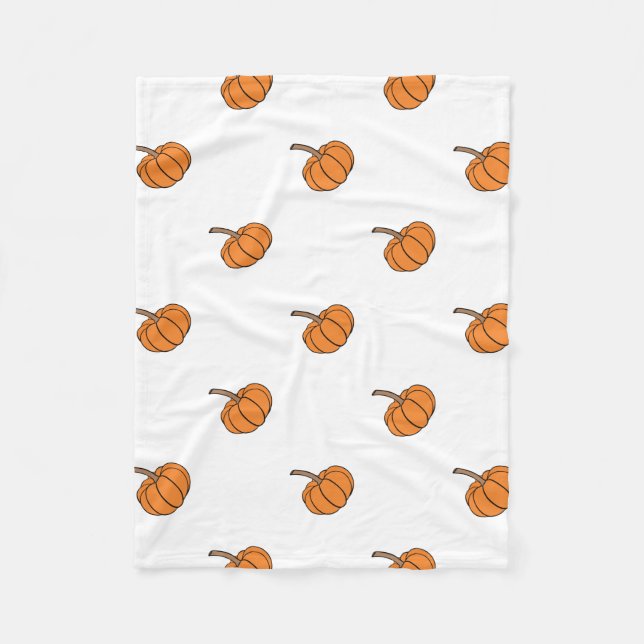Halloween pumpkin fleece blanket (Front)