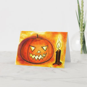 Halloween pumpkin Folded Greeting Card
