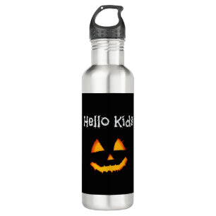Halloween Pumpkin Funny Hello Kids 710 Ml Water Bottle