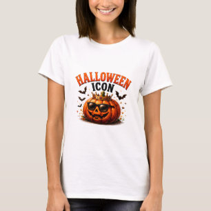 👑 Halloween Pumpkin Funny Saying 🎃 T-Shirt