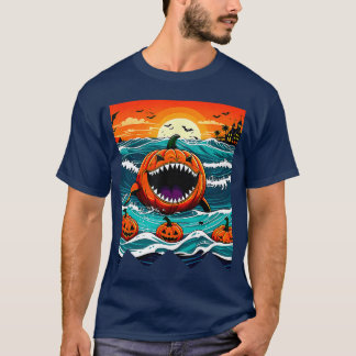 Halloween Pumpkin Funny Summerween Spooky Summer K T-Shirt