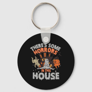 Halloween Pumpkin Ghost There's Some Horrors In Th Key Ring