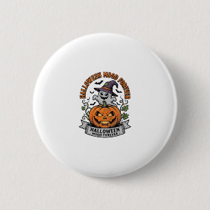 Halloween Pumpkin Ghost Vintage Engraving Shirt_1 6 Cm Round Badge