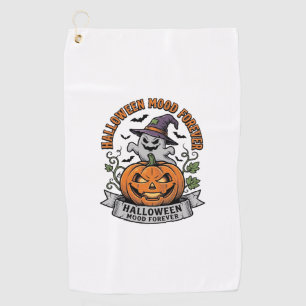Halloween Pumpkin Ghost Vintage Engraving Shirt_1 Golf Towel