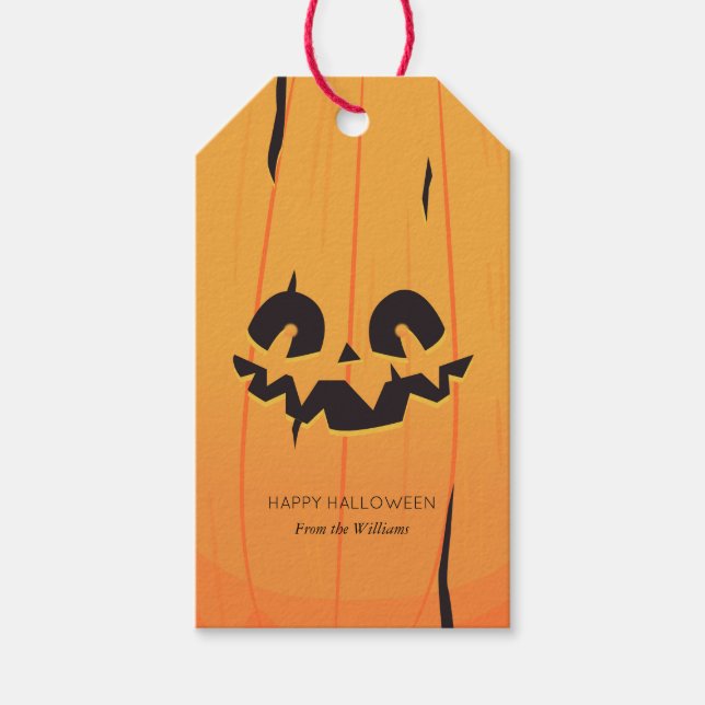 Halloween Pumpkin Gift Tag (Front)