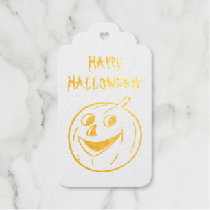 Halloween Pumpkin Gift Tags