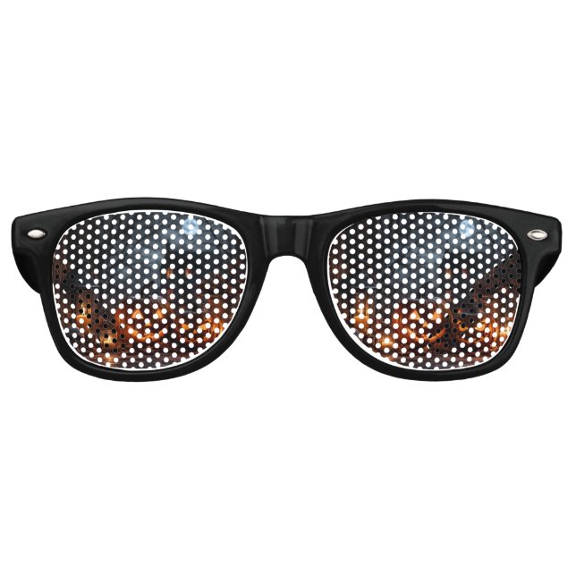 Halloween Pumpkin Glow Sunglasses Design (Front)
