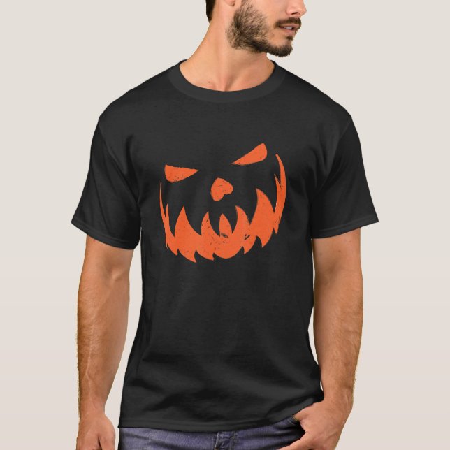 Halloween Pumpkin Halloween Costume Trick Or Treat T-Shirt (Front)
