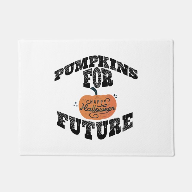 Halloween Pumpkin Halloween Doormat (Front)