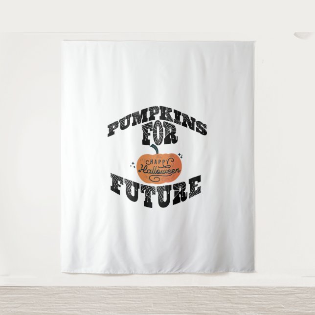 Halloween Pumpkin Halloween Tapestry (Front)