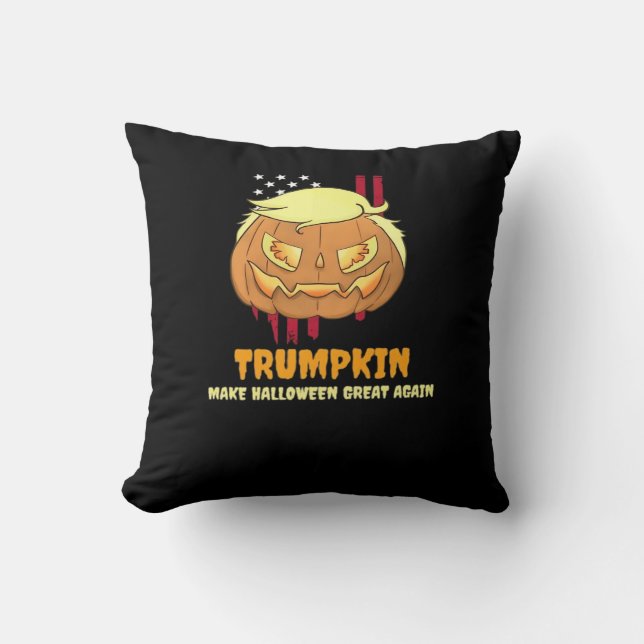 Halloween Pumpkin, Halloween-Trumpkin  Cushion (Front)