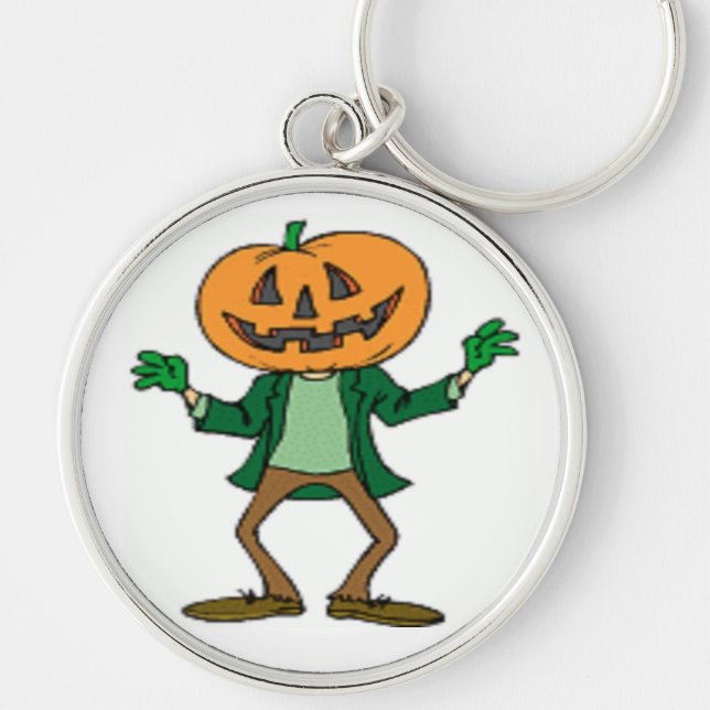 HALLOWEEN PUMPKIN HEAD KEY RING (Front)