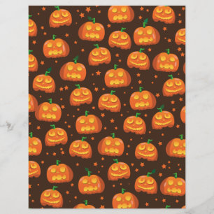 Halloween Pumpkin head pattern.