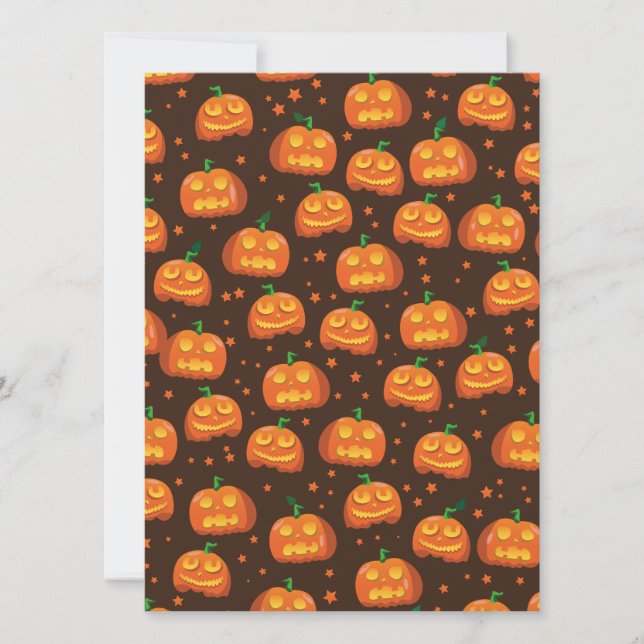 Halloween Pumpkin head pattern. (Front)