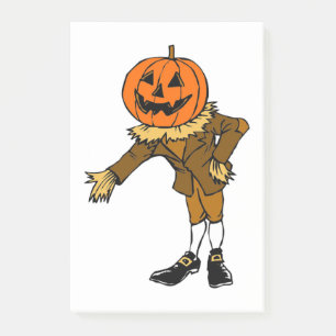 HALLOWEEN PUMPKIN HEAD SCARECROW PILGRIM POST-IT NOTES