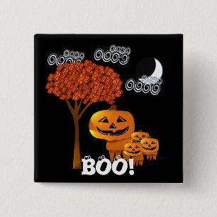 HALLOWEEN PUMPKIN HEADS Button