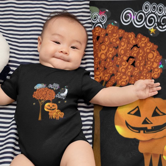 Halloween Pumpkin Heads -T-shirt Baby Bodysuit (Creator Uploaded)