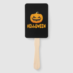 Halloween Pumpkin Helloween Hand Fan