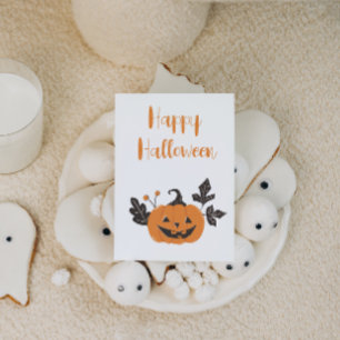 Halloween Pumpkin Holiday Card