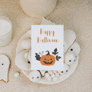 Halloween Pumpkin Holiday Card