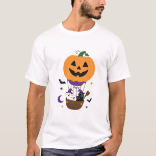 Halloween Pumpkin Hot Air Balloon T-Shirt