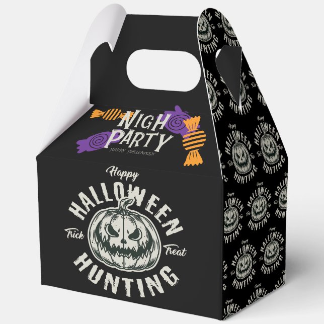 Halloween Pumpkin Hunting Treat Box (Front)