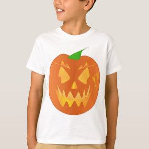 Halloween Pumpkin In Orange T-Shirt