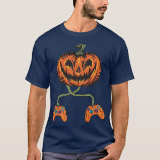 Halloween Pumpkin Jack O Lantern Gamer Halloween G T-Shirt