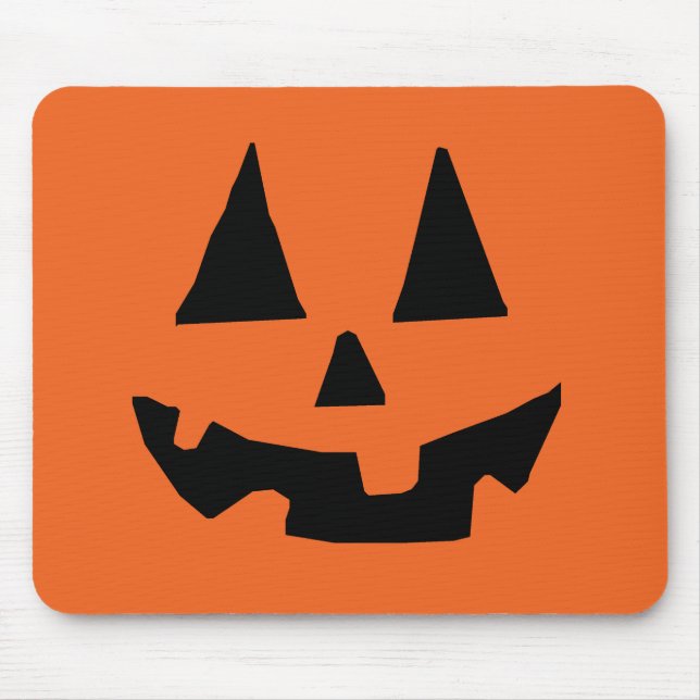 Halloween Pumpkin Jack-o-Lantern Mouse Pad (Front)