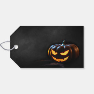 Halloween Pumpkin Jack-O-Lantern Spooky Gift Tags