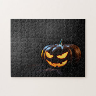 Halloween Pumpkin Jack-O-Lantern Spooky Jigsaw Puzzle