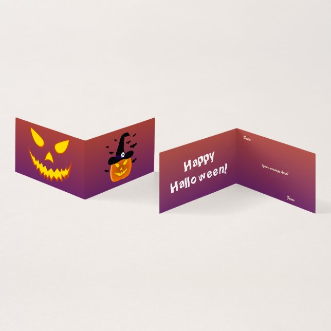 Halloween Pumpkin Jack o’ Lantern Witch Hat (Inside and Outside)