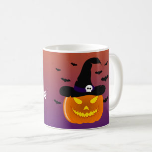 Halloween Pumpkin Jack o’ Lantern Witch Hat Coffee Mug