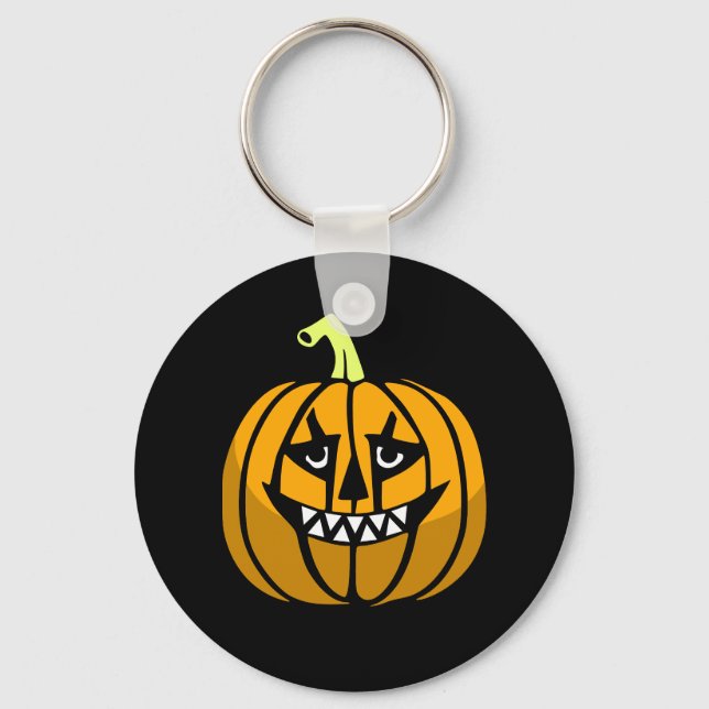 Halloween Pumpkin Key Ring (Front)