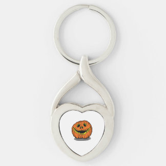 halloween pumpkin key ring
