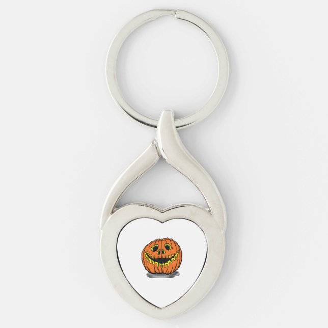 halloween pumpkin key ring (Front)