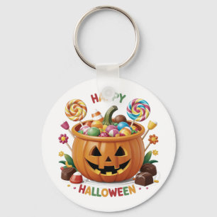 Halloween Pumpkin Key Ring