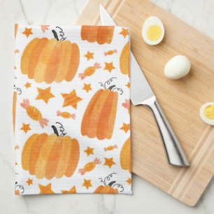 Halloween Pumpkin Kitchen Towels