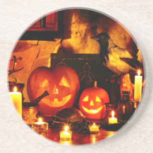 Halloween Pumpkin Lantern Coaster